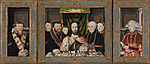 Christ Blessing, Surrounded by a Donor Family
